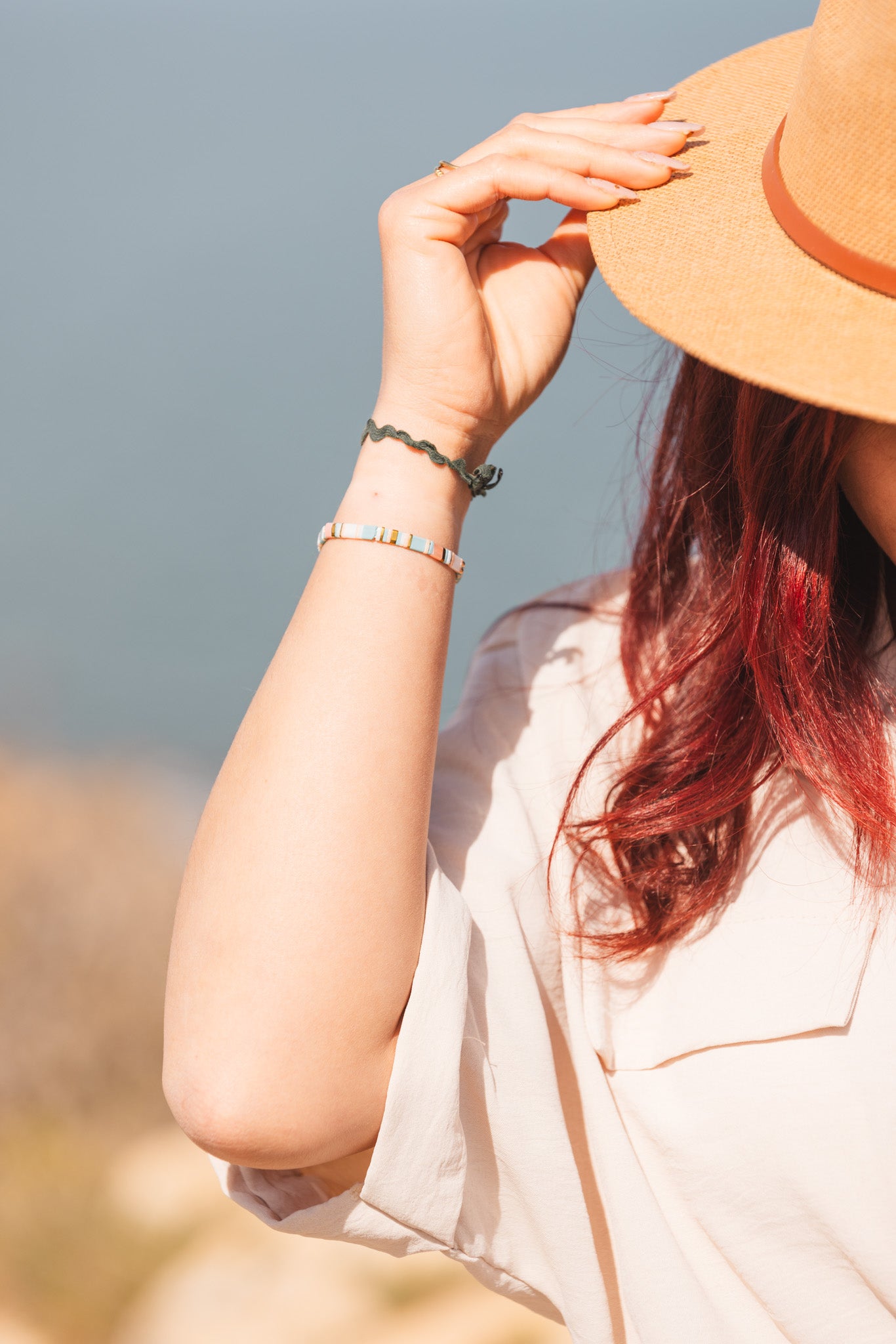 Chapeau De Paille Femme Beige Panema - Vitabohem