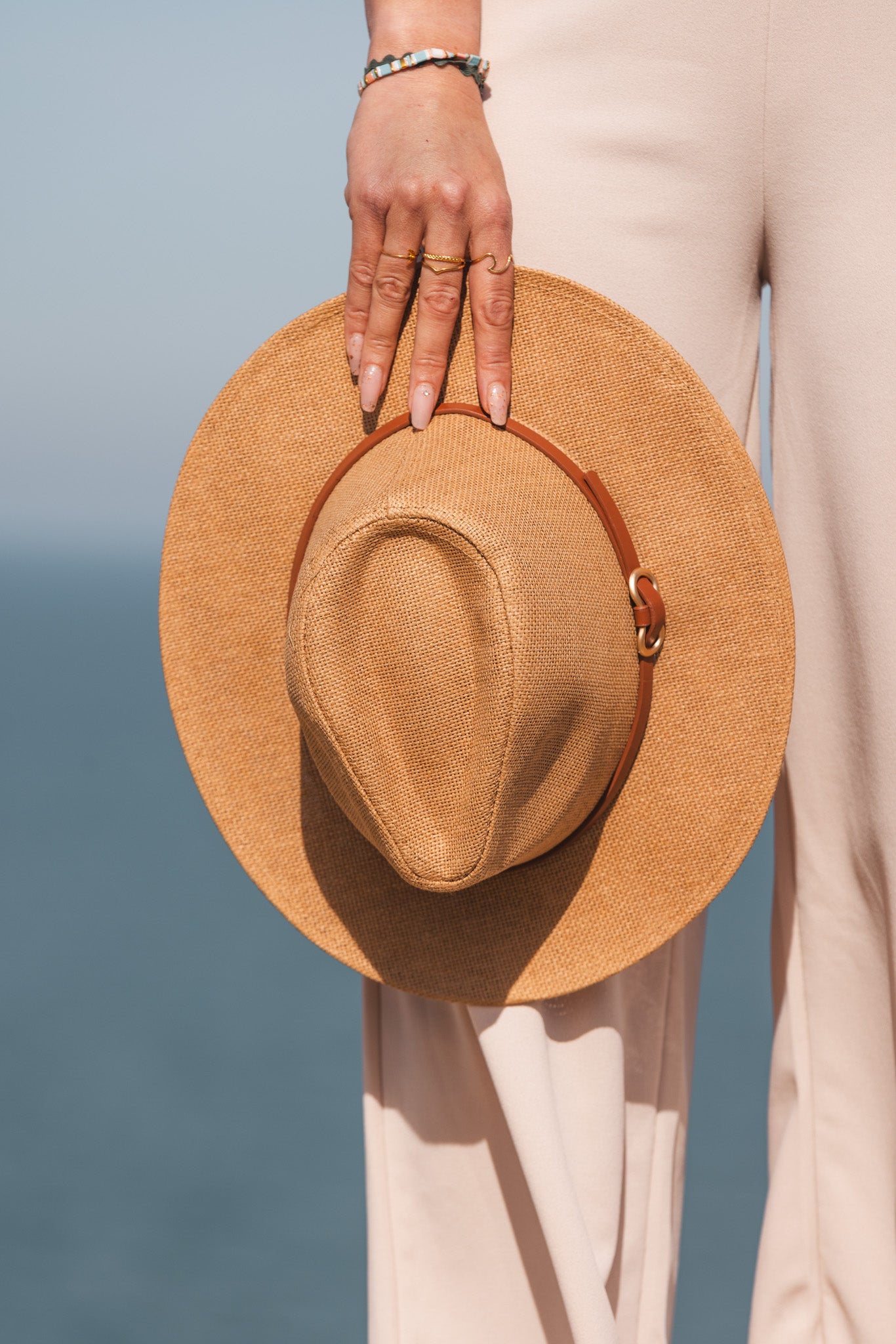 Chapeau De Paille Femme Beige Panema - Vitabohem