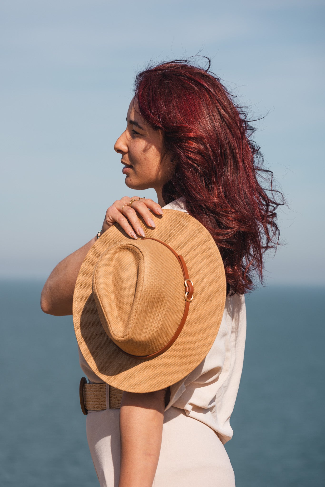 Chapeau De Paille Femme Beige Panema - Vitabohem