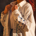 Veste Chemise Femme Blanche Santorini - Vitabohem