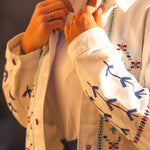 Veste Chemise Femme Blanche Santorini - Vitabohem