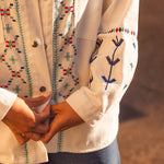 Veste Chemise Femme Blanche Santorini - Vitabohem