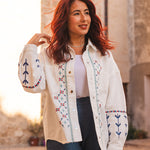 Veste Chemise Femme Blanche Santorini - Vitabohem