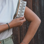 T-Shirt Femme Blanc à Motifs - Vitabohem