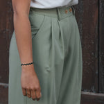 Pantalon Palazzo Femme Vert - Vitabohem