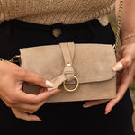 Sac à Main Femme en Cuir Taupe - Vitabohem