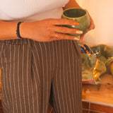 Pantalon Femme Fluide Kaki Rayé - Vitabohem